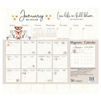 Be Still 2026 Magnetic Calendar Pad MCP103414